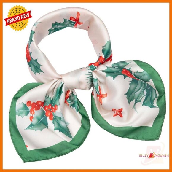 Accessories - 27" Silk Feeling Satin Scarf - Lightweight Versatile Fashion Accessory